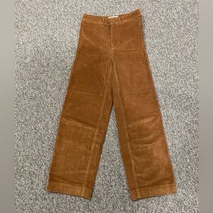 Brown Corduroy Wide Leg